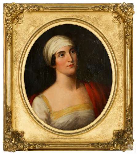 Italian School Antique Portrait Painting of a Lady