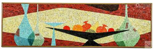 Mid 20th Century Modern Still Life Cubist Mosaic