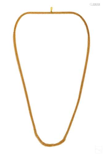 Tiffany & Co. Elsa Peretti 20K Gold Mesh Necklace