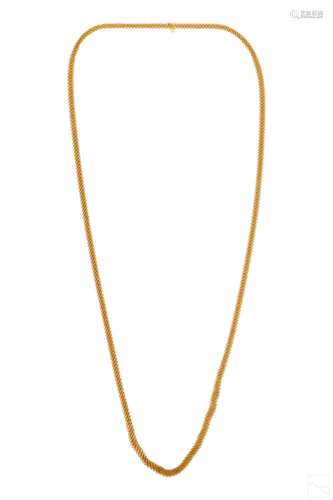 Tiffany & Co. Elsa Peretti 20K Gold Mesh Necklace