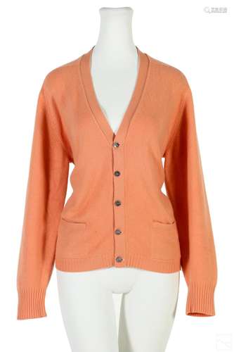 Hermes Paris Designer Cashmere Cardigan Sweater XL