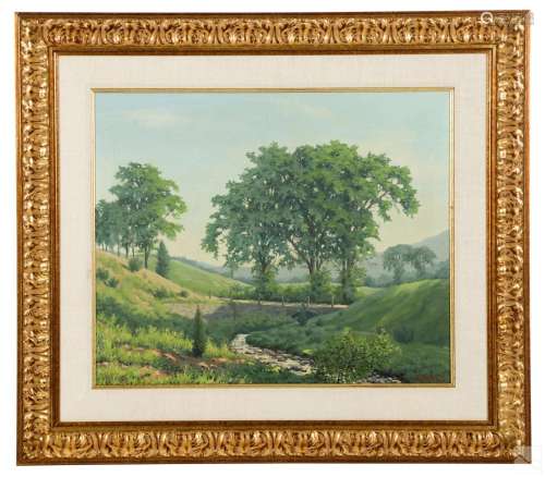 Paul Strisik 1918-1998 Pastural Landscape Painting