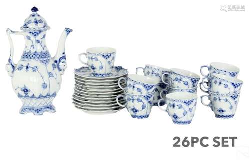 Royal Copenhagen Porcelain 26pc Demitasse Tea SET