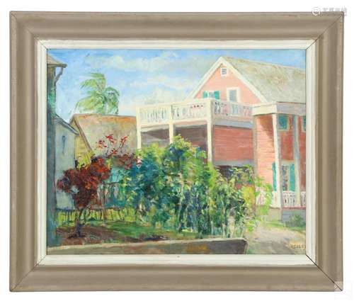 Elvira Riley 1899-1958 Key West Landscape Painting