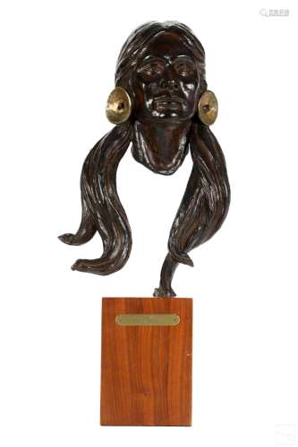 Jim Willoughby 1928-2004 Bronze Pawnee Sculpture