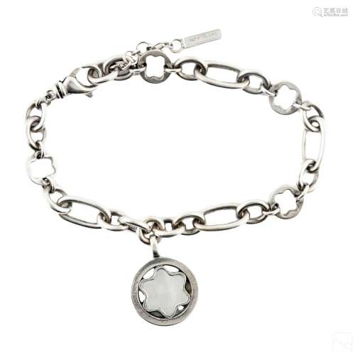 Montblanc 925 Silver and Mother of Pearl Bracelet