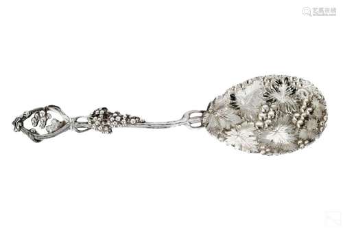 Martin Hall 19C English Sterling Silver Spoon 140g