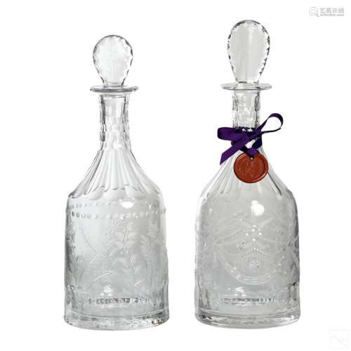 William Yeoward English Crystal Liquor Decanters