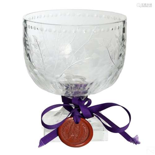 William Yeoward Crystal Centerpiece Chalice Bowl