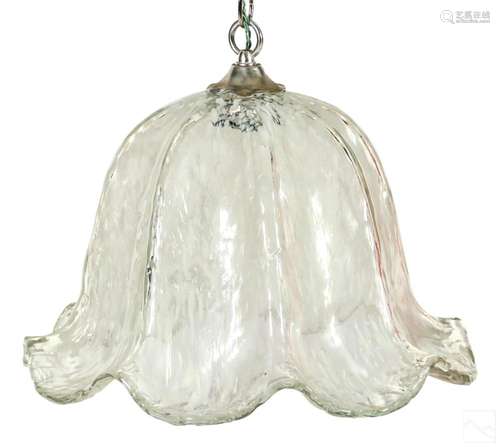 Murano Venetian Art Glass Mazzega Tulip Chandelier