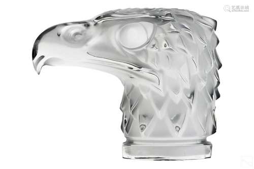 Lalique French Crystal Eagle Hood Mascot Sculpture