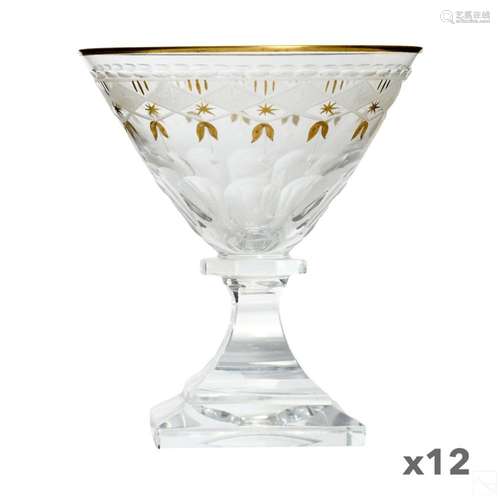 Kosta Boda Swedish Crystal Stemmed Glasses 12p SET