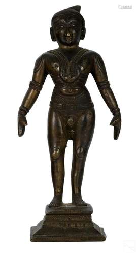 Indo South Asian Antique Bronze Immortal Sculpture