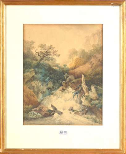 Aquarelles VAN DER EYCKEN Charles (1809 - 1891)