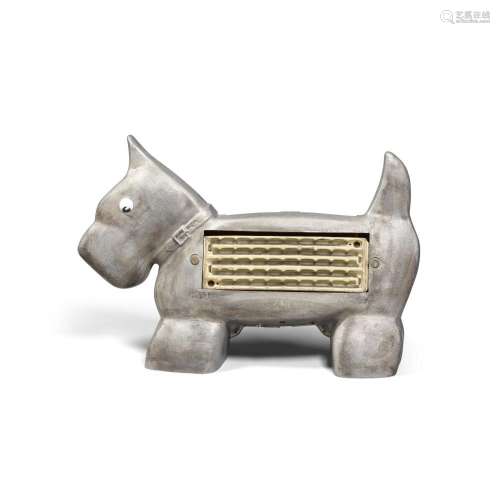 A ZOORAY PORTABLE HEATER IN THE FORM OF A SCOTTIE circa 1930...