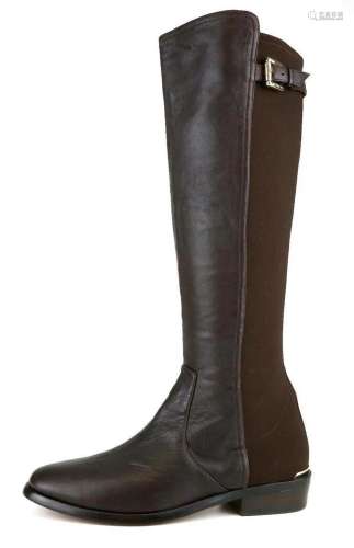 Coach Lilac Leather Boot Brown Women Size 6 B 5163 *