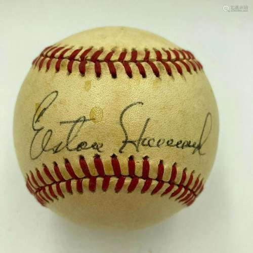 Beautiful Elston Howard Single Signed Baseball JSA COA Rare ...