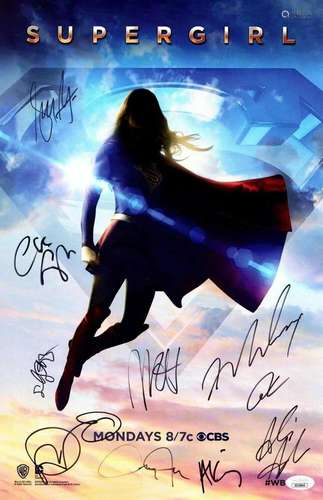 Supergirl Multi Signed Autograph 11X17 Poster 9 Autos Benois...