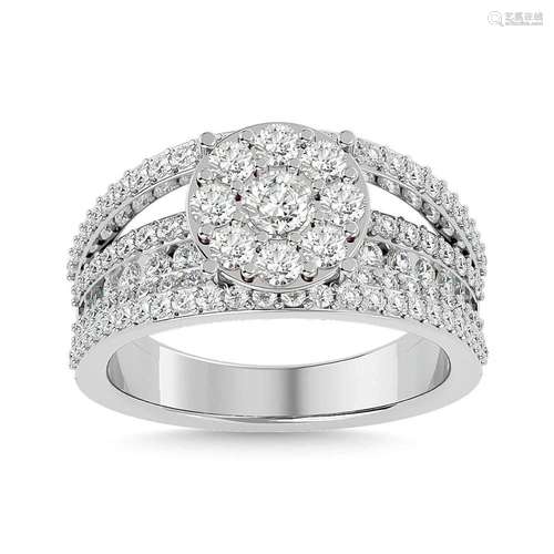 Diamond 1 1/2 ct tw Fashion Ring in 14K White Gold