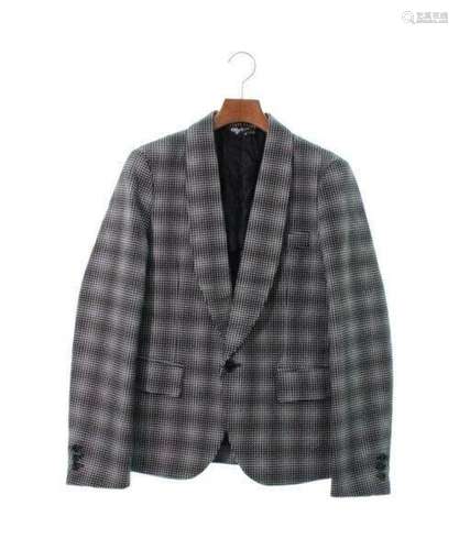 BLACK COMME des GARCONS Jackets BlackxWhite(Check Pattern) S