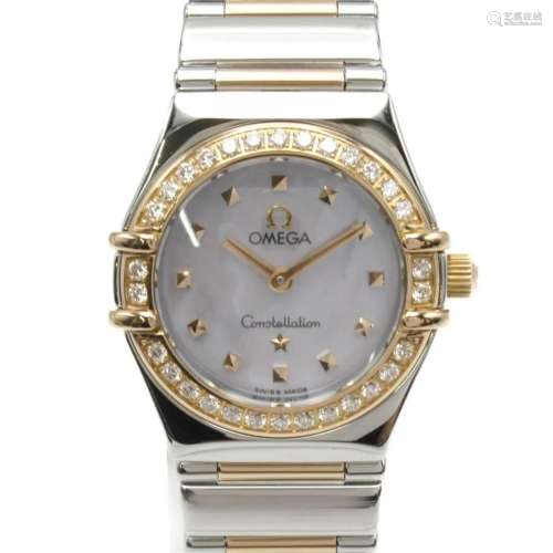 OMEGA Constellation Diamond Bezel Women's Watch Stainles...