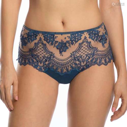 ID SARRIERI Love in Portofino Blue High Brief Panties 12153 ...