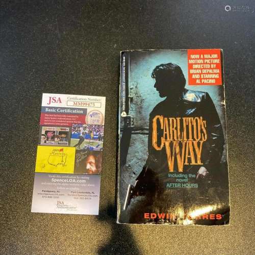 Al Pacino Signed Autographed Carlito's Way Book With JSA...