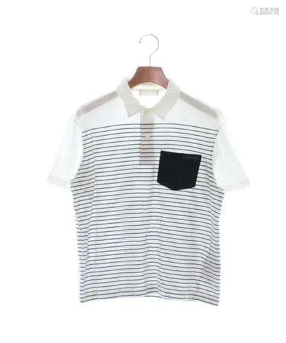 PRADA Polo Shirt WhitexBlack(Border) XS