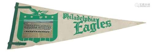 Vintage 1960s Philadelphia Eagles 30" Picture Photo Pen...