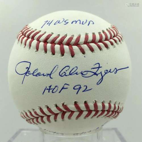 Ronald Rollie Glen Fingers Signed & Heavily Inscribed St...