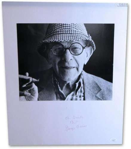 George Burns Signed Autograph 16X20 Mounted Photo Legendary ...