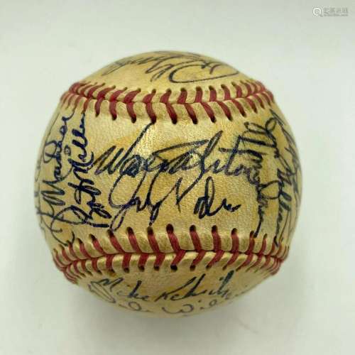 Nice 1966 Los Angeles Dodgers Team Signed Baseball 35 Sigs W...