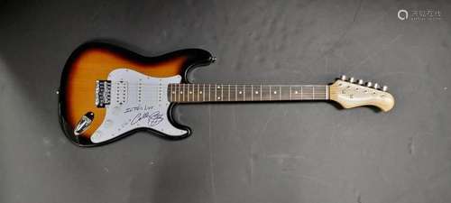 Aaron Tippen Hand Signed Autograph Electric Guitar JSA