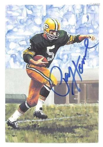 Paul Hornung Signed Goal Line Art Card GLAC Autographed Pack...