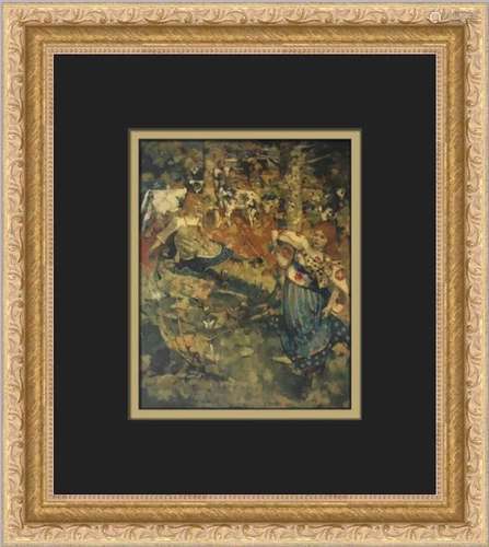 Edward Atkinson Hornel Summer Custom Framed Print