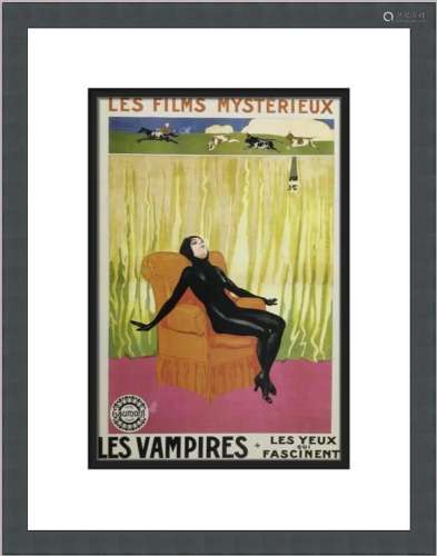 Les Vampires Custom Framed Movie Poster Print