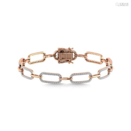 Diamond 1 1/2 Ct.Tw. Fashion Bracelets in 14K Rose Gold