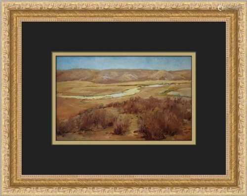Charles Fries Looking Down Mission Valley Custom Framed Prin...