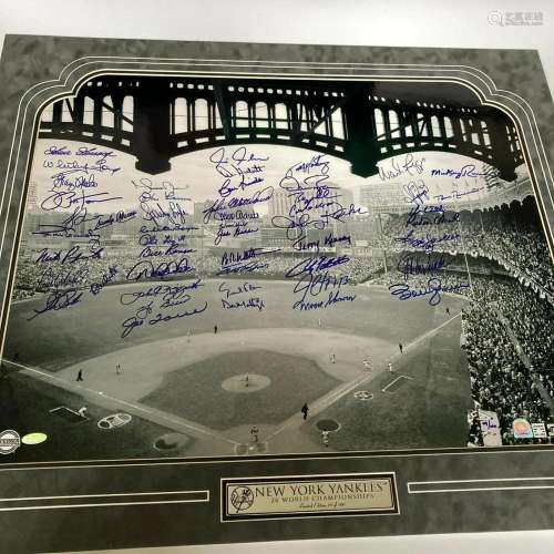 Derek Jeter New York Yankees Legends Signed Large Photo 50 S...