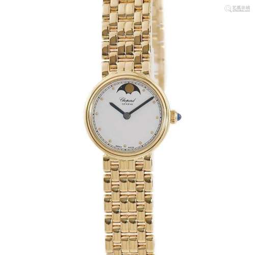 Chopard LVNA D'ORO 4074 K18YG Moon Phase Luna Quartz Lad...