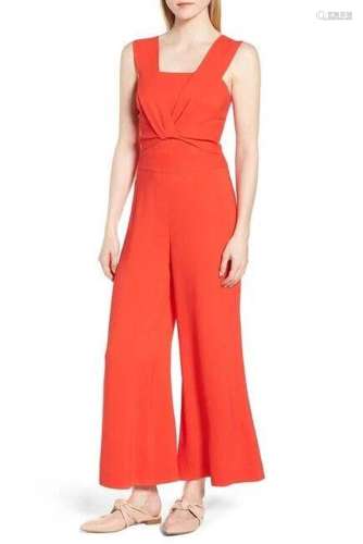 Lewit Twist Detail Red Poppy Jumpsuit Size 6 L91808