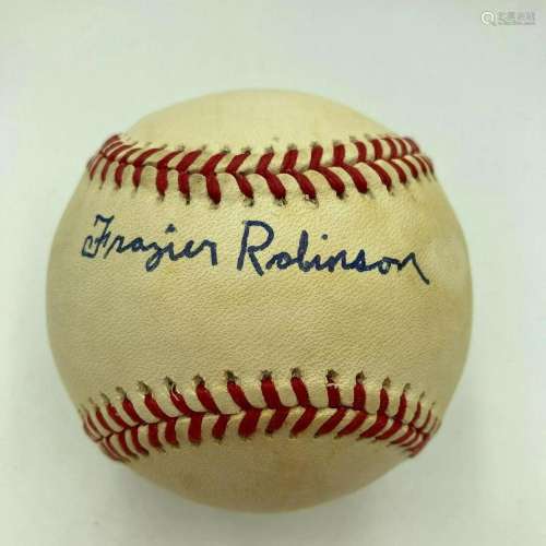 Frazier Robinson Negro League Legend Signed Baseball JSA COA