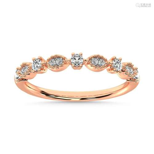Diamond 1/4 Ct.Tw. Stackable Band in 14K Rose Gold