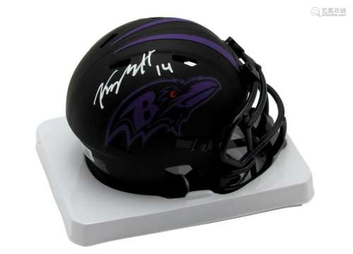 Kyle Hamilton Autographed Speed Mini Football Helmet Baltimo...