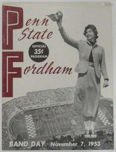 1953 Penn State Nittany Lions vs. Fordham Football Program 1...