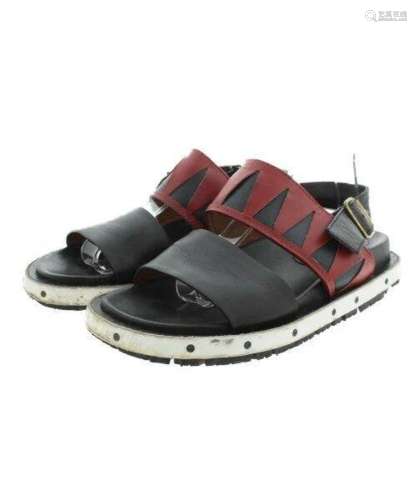 MARNI Sandals BlackxRed 40(Approx. 25cm)