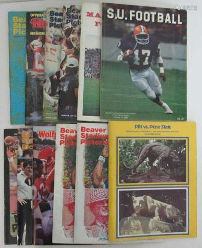 Lot of 10 1981 Penn State Nittany Lions Football Programs 13...