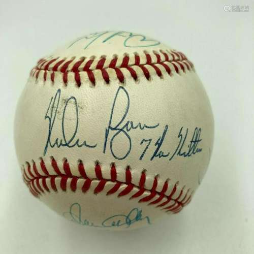 Nolan Ryan 7 No Hitters Signed Baseball With All 7 Catchers ...