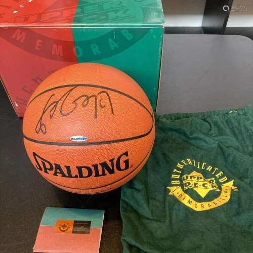 Yao Ming Signed Spalding Official NBA Game Basketball UDA Up...