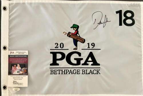 DUSTIN JOHNSON signed 2019 PGA BETHPAGE BLACK